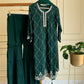 Chinnon  handworked suit-Bottle green