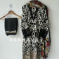 Printed casual suit with chiffon dupatta-AL