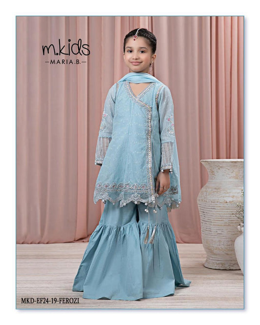 Kids party wear -ready to wear MKD-EF24-19-FEROZI