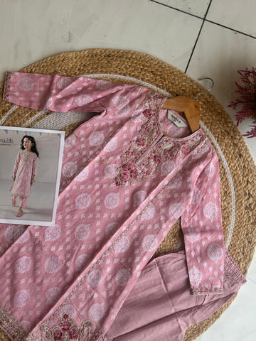 Blush Pink Party Wear – Ready to Wear D.NO: 127