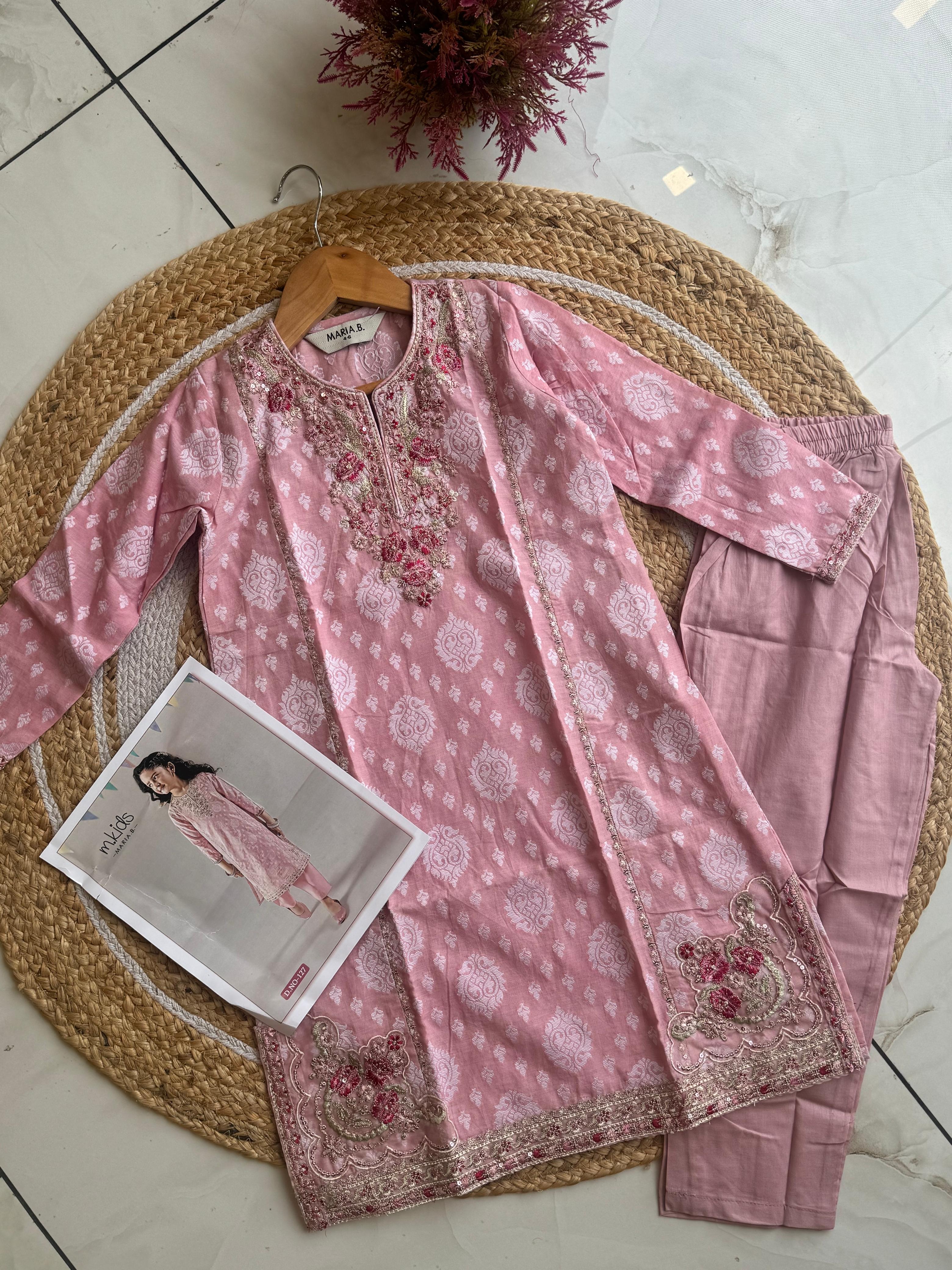 Blush Pink Party Wear – Ready to Wear D.NO: 127