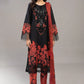 Printed casual suit with chiffon dupatta-3195