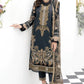 Embroidered suit with chiffon dupatta-3157