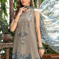 Printed casual suit with chiffon dupatta-3199