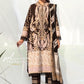 Printed casual suit with chiffon dupatta - ss 2153