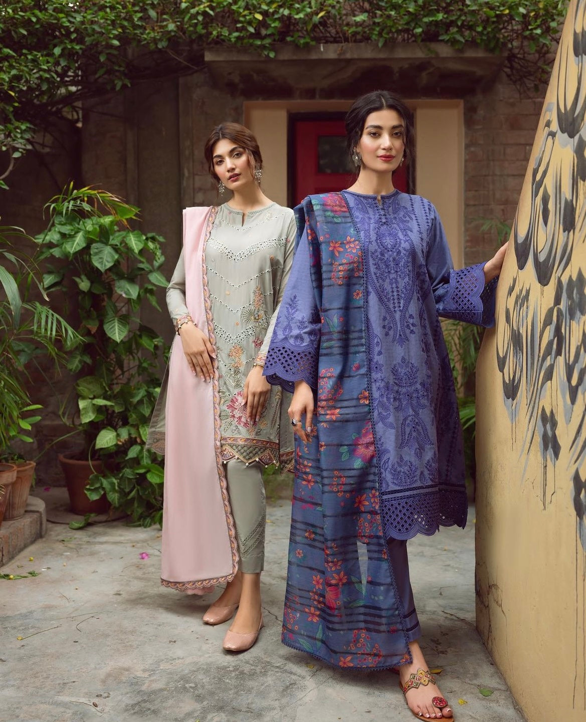 Paki embroidered casual wear-3050